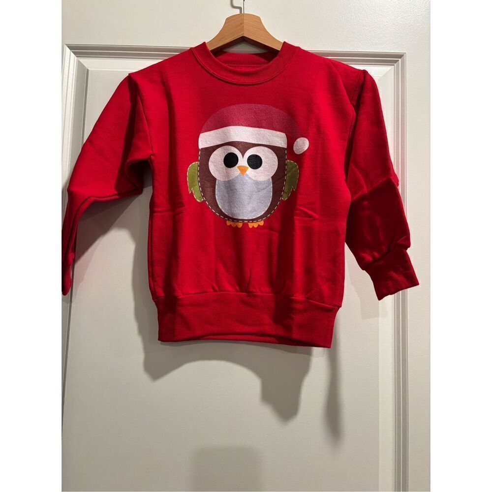 Owl Christmas Sweatshirt size Children's Small